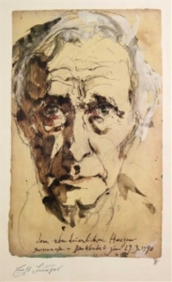 horst-janssen-porträt-ernst-jünger